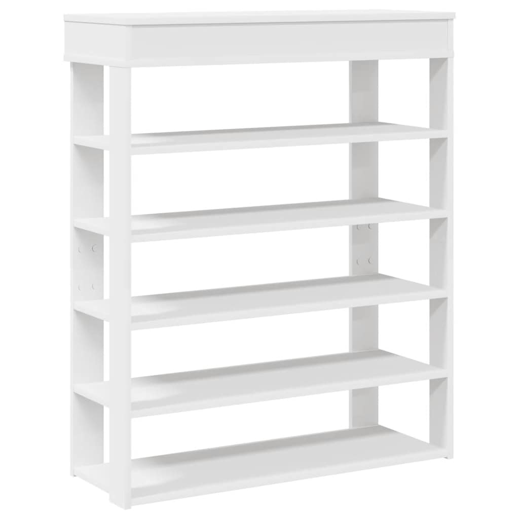 Shoe rack 80x30x98 cm engineered wood - white, 1, ooo 7 - number 2.