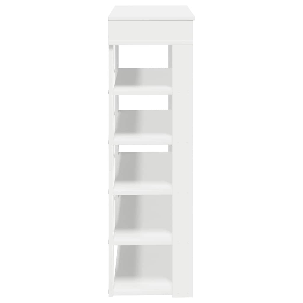 Shoe rack 80x30x98 cm engineered wood - white, 1, ooo 7 - number 5.