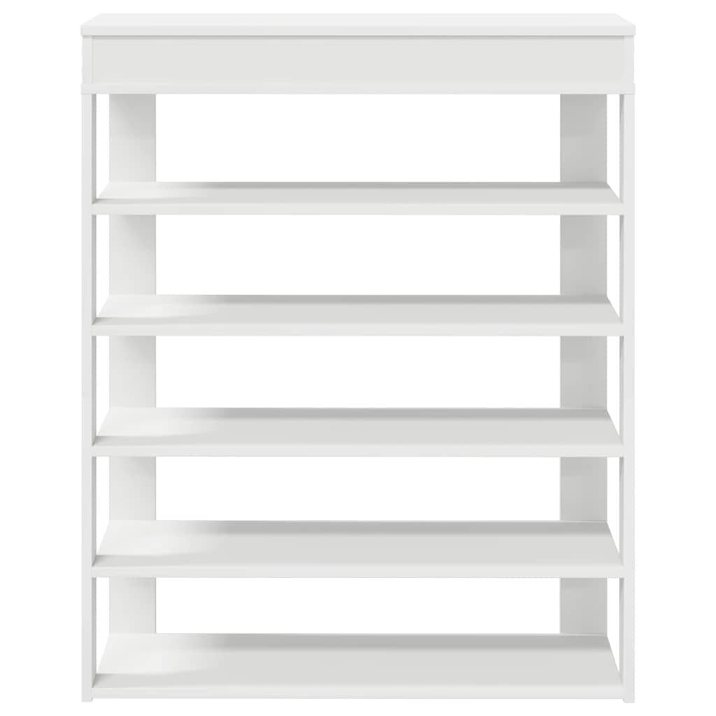 Shoe rack 80x30x98 cm engineered wood - white, 1, ooo 7 - number 4.