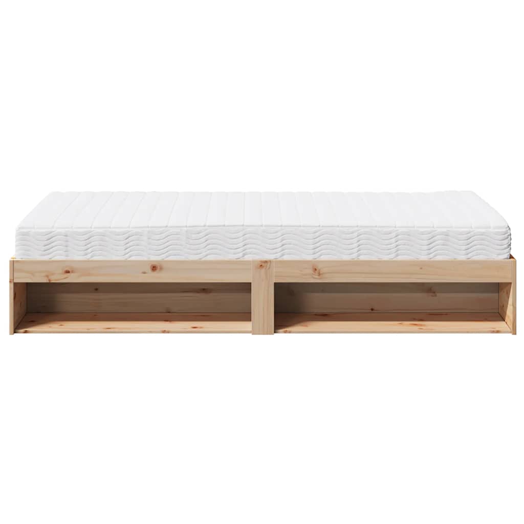 Daybed med madrass heltre furu - naturfarge, 90 x 190 cm - number 7.