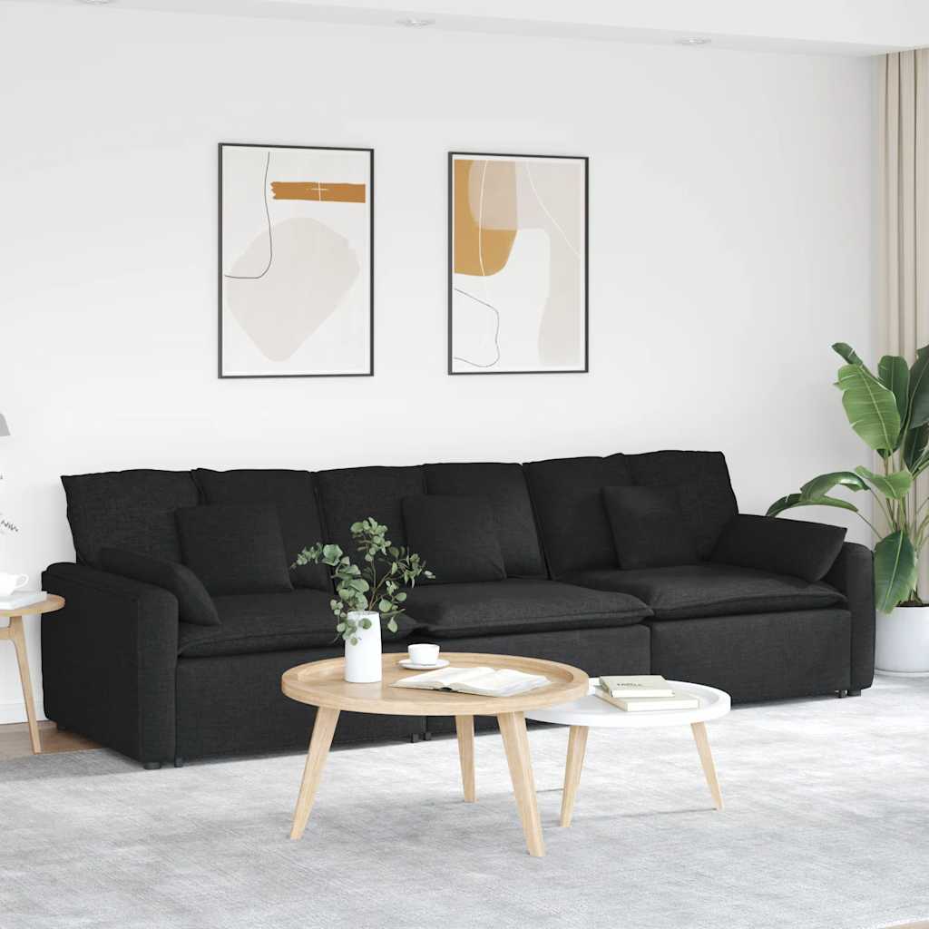Modulsofa med hynder sort - number 1.