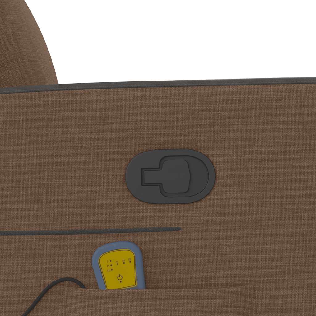 Massagestol stof - brun, 1, manuel tilbagelæningsfunktion, ja - number 10.