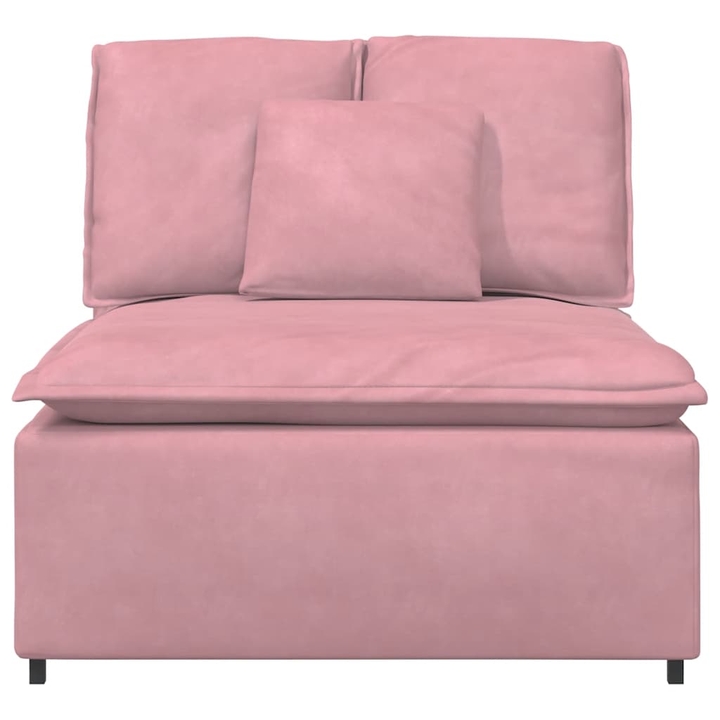 Modulopbygget sofacentermodul med hynder 100cm - lyserød, centre sofa - number 3.