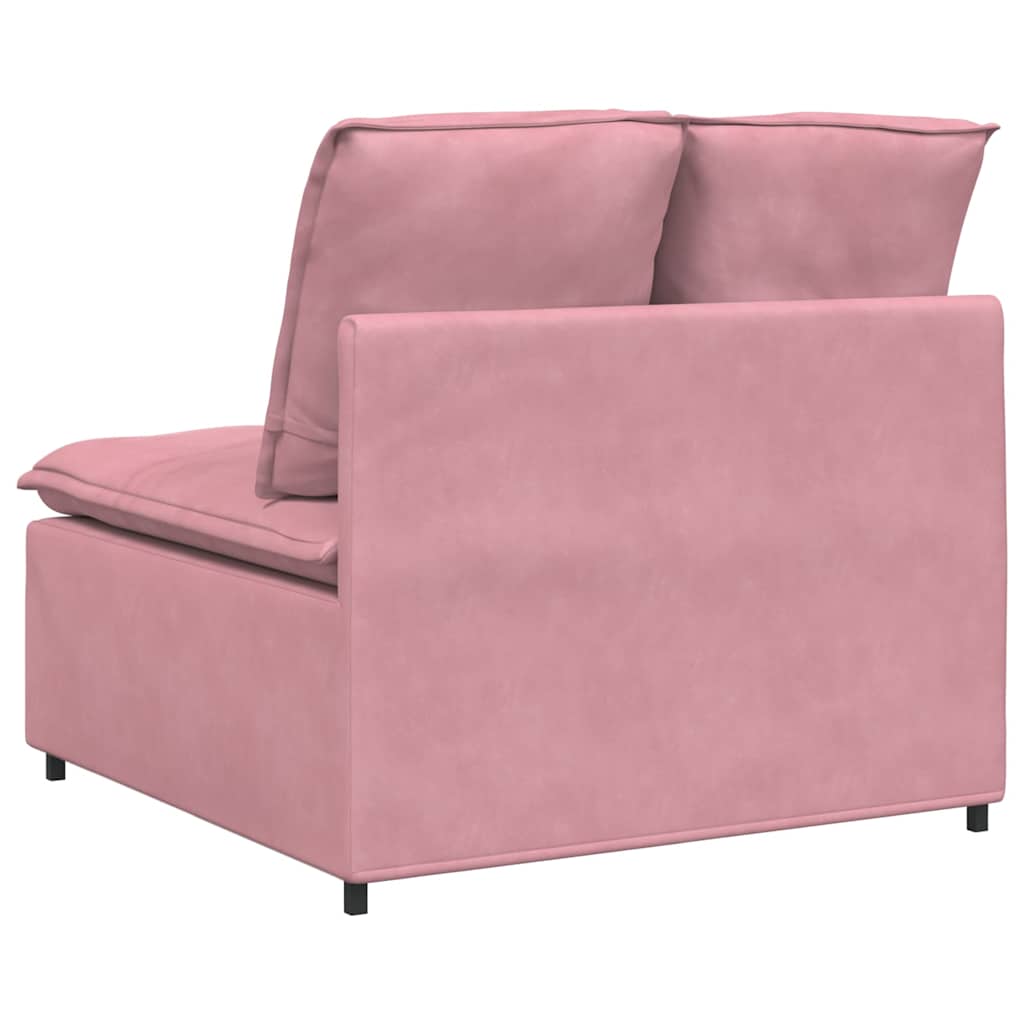 Modulopbygget sofacentermodul med hynder 100cm - lyserød, centre sofa - number 5.
