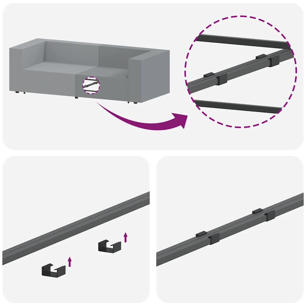 Modulopbygget sofacentermodul med hynder 100 cm - blå, centre sofa - number 7.