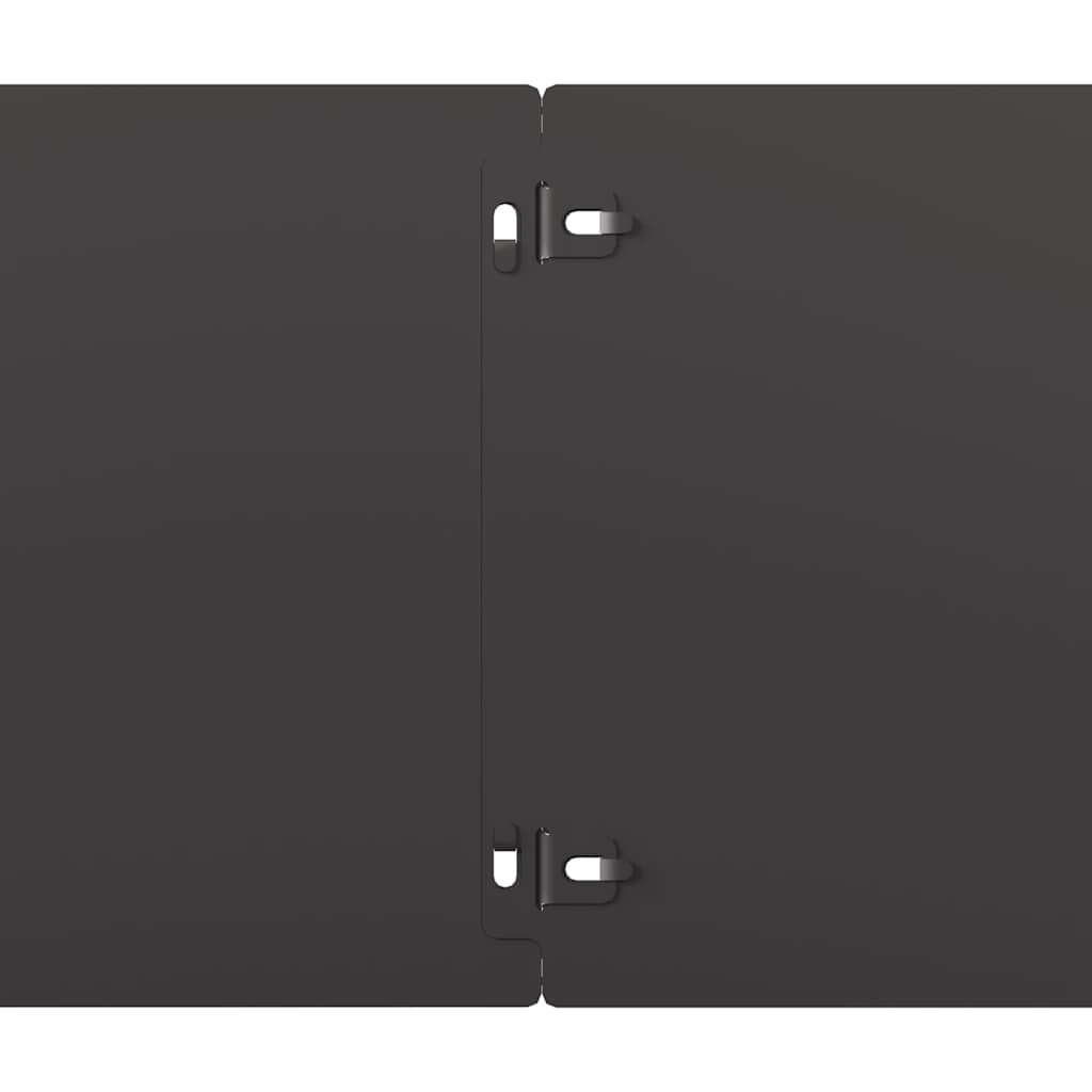 Plænekanter 10 stk. 20x103 cm koldvalset stål sort - number 7.