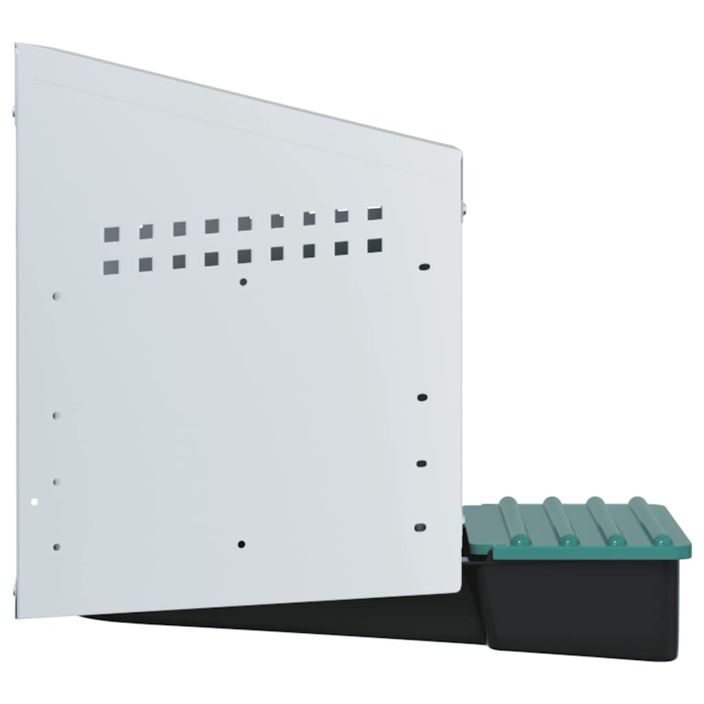 Nichoir pour les poulets 1 pièce en acier galvanisé mural - 26,5 x 50 x 46 cm - number 6.