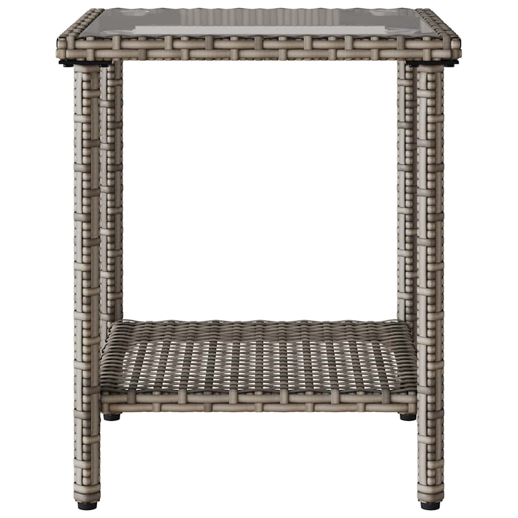 Sofa ogrodowa ze stołem i poduszkami l -w kształcie litery l - szary, 1 - number 8.