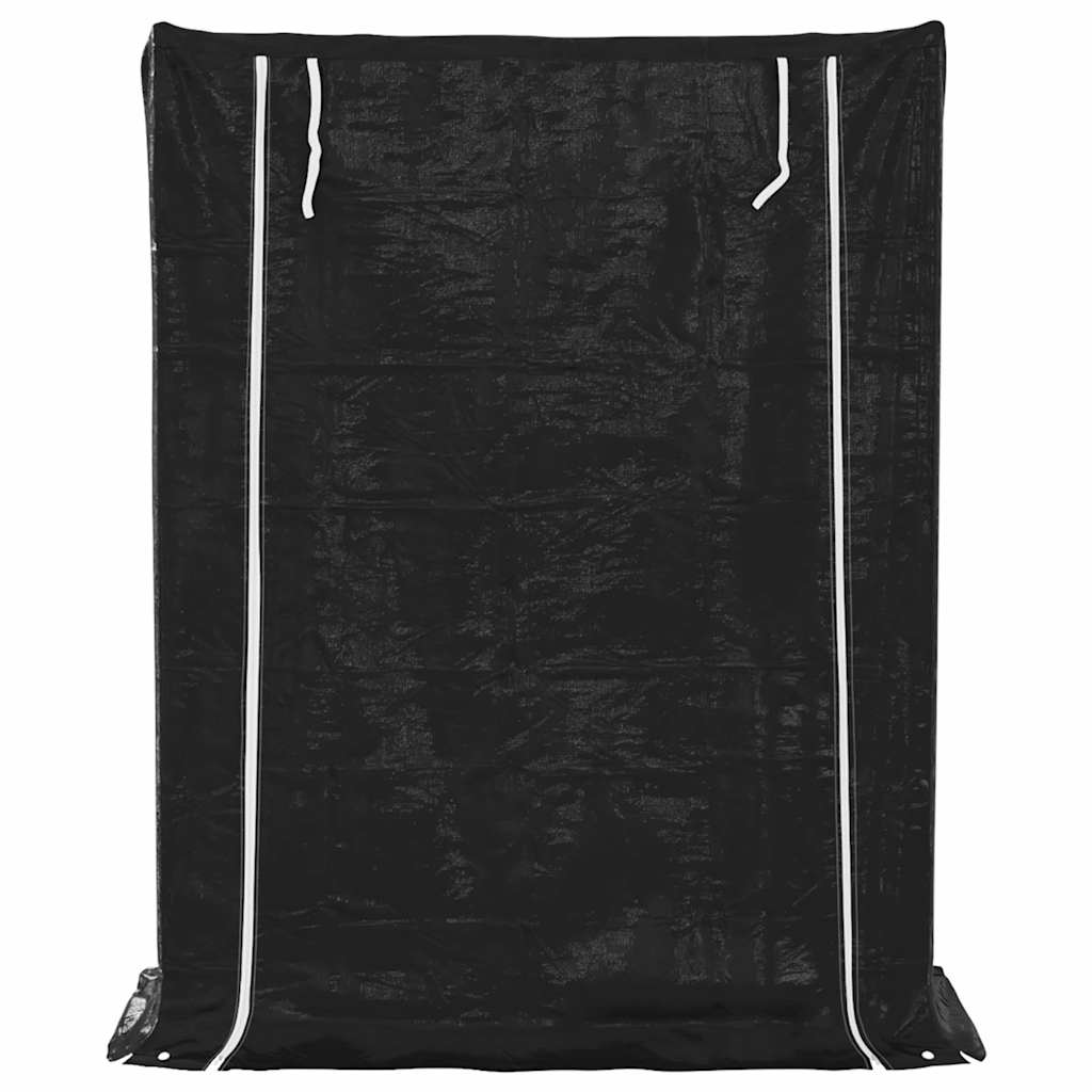 Burning rack with rainbag galvanized steel - 150 x 60 x 200 cm - number 4.