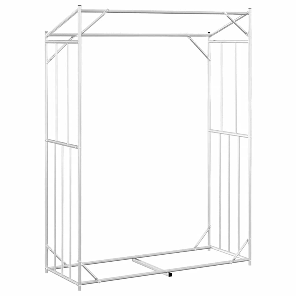 Burning rack with rainbag galvanized steel - 150 x 60 x 200 cm - number 6.