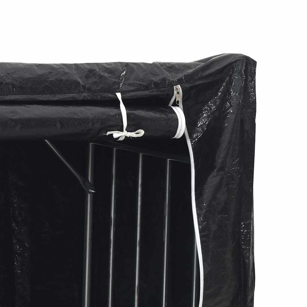 Burning rack with rainbag galvanized steel - 150 x 60 x 200 cm - number 10.