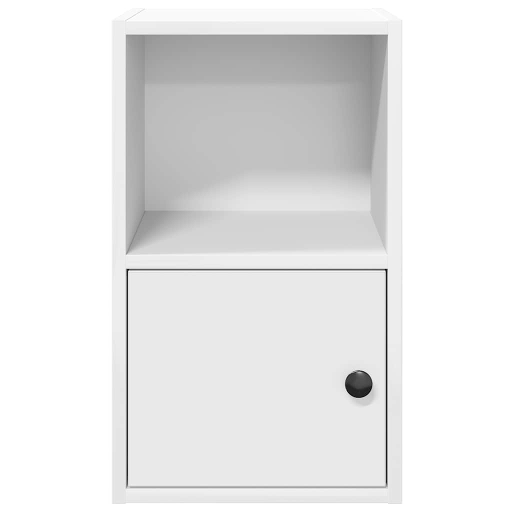 Bogreol 31x24x52 cm konstrueret træ - hvid, 1, 52 cm - number 5.