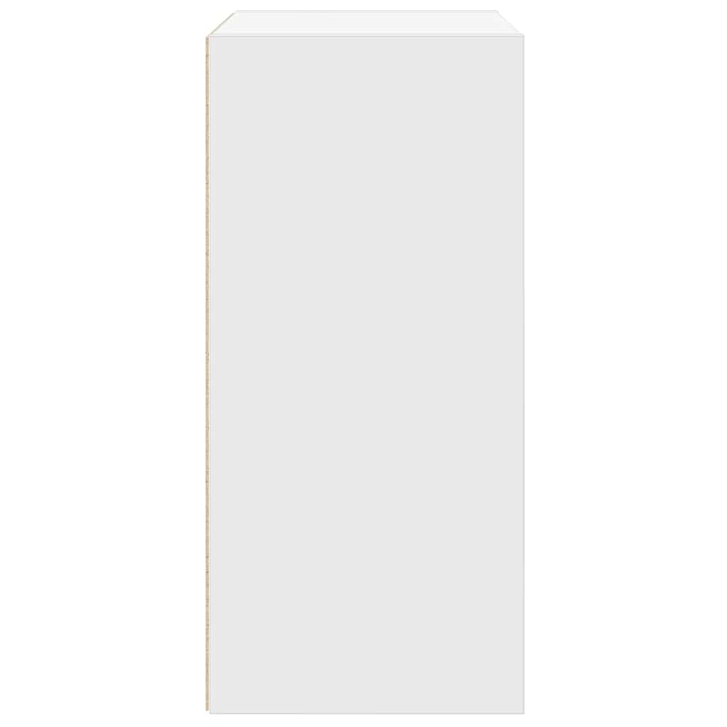 Bogreol 31x24x52 cm konstrueret træ - hvid, 1, 52 cm - number 6.