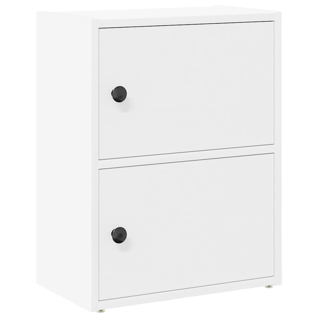 Bogreol 40x24x52 cm konstrueret træ - hvid, 1, 52 cm - number 2.