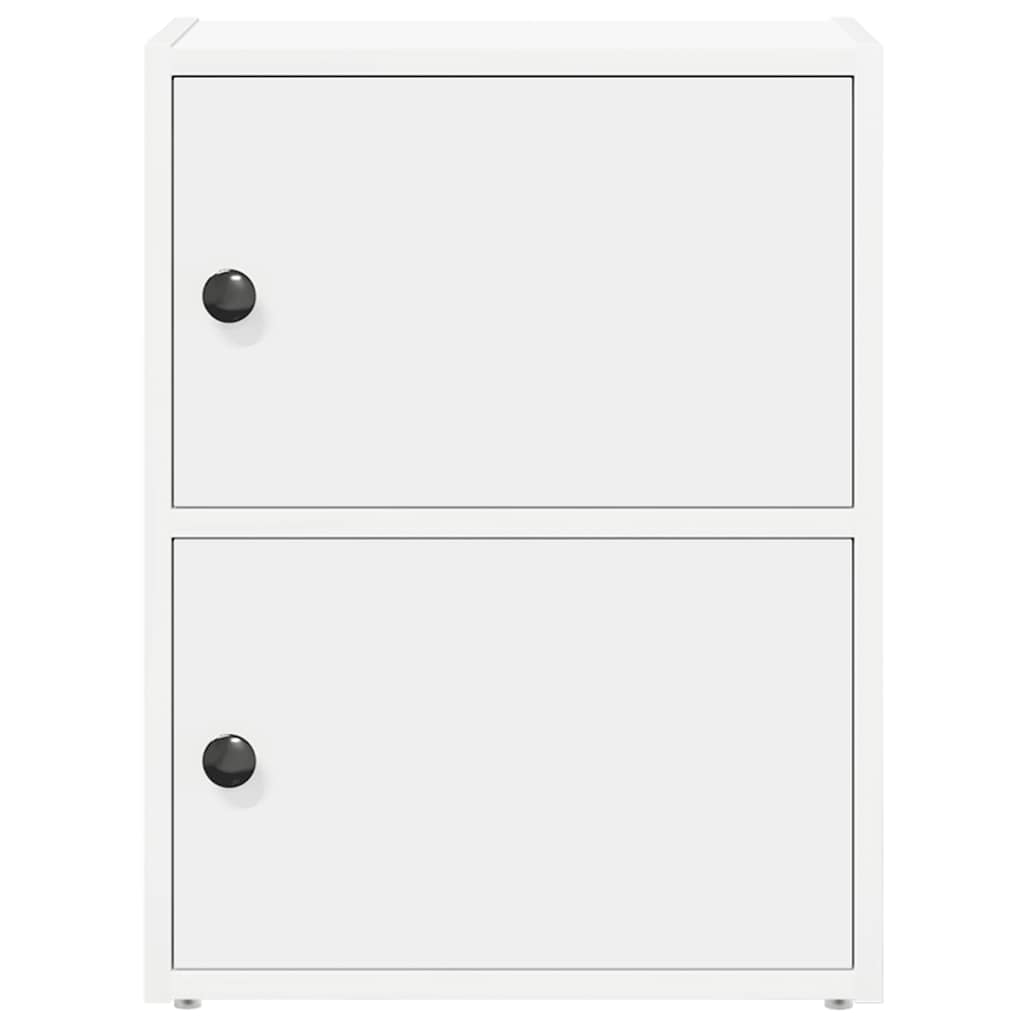 Bogreol 40x24x52 cm konstrueret træ - hvid, 1, 52 cm - number 4.