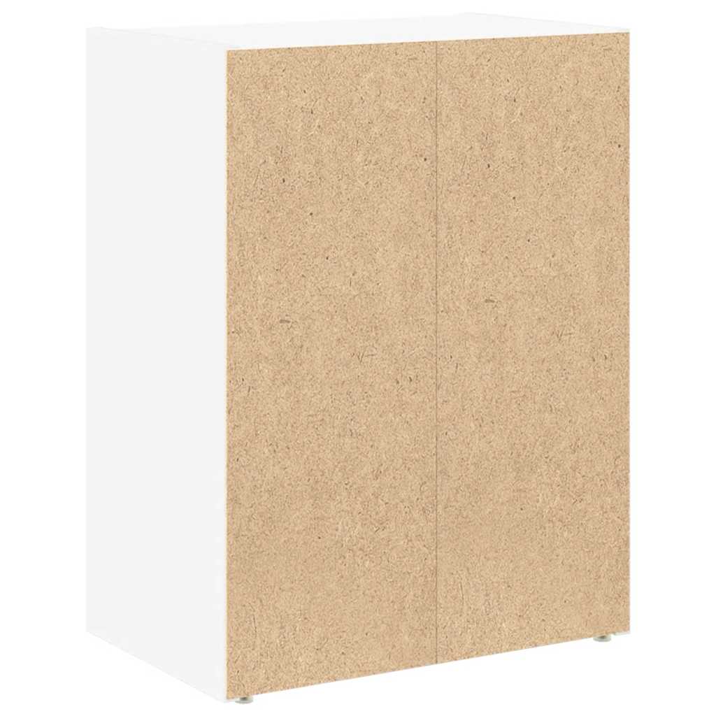 Bogreol 40x24x52 cm konstrueret træ - hvid, 1, 52 cm - number 7.