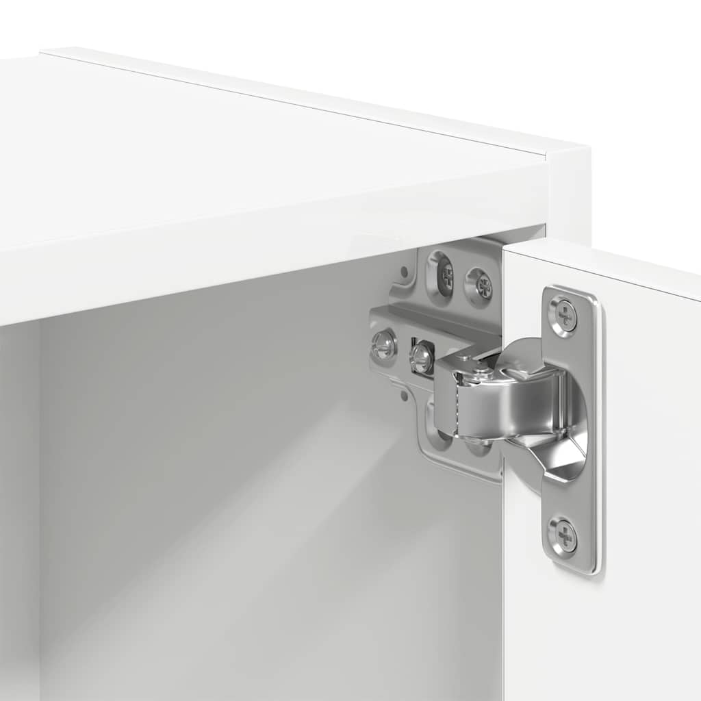 Bogreol 40x24x52 cm konstrueret træ - hvid, 1, 52 cm - number 9.