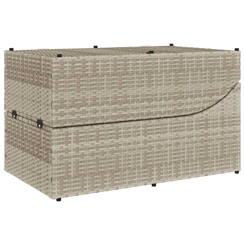 Sklopiva ležaljka za sunčanje s jastukom i poliratanom za odlaganje - svijetlo siva, tamno siva, 1 - number 12.