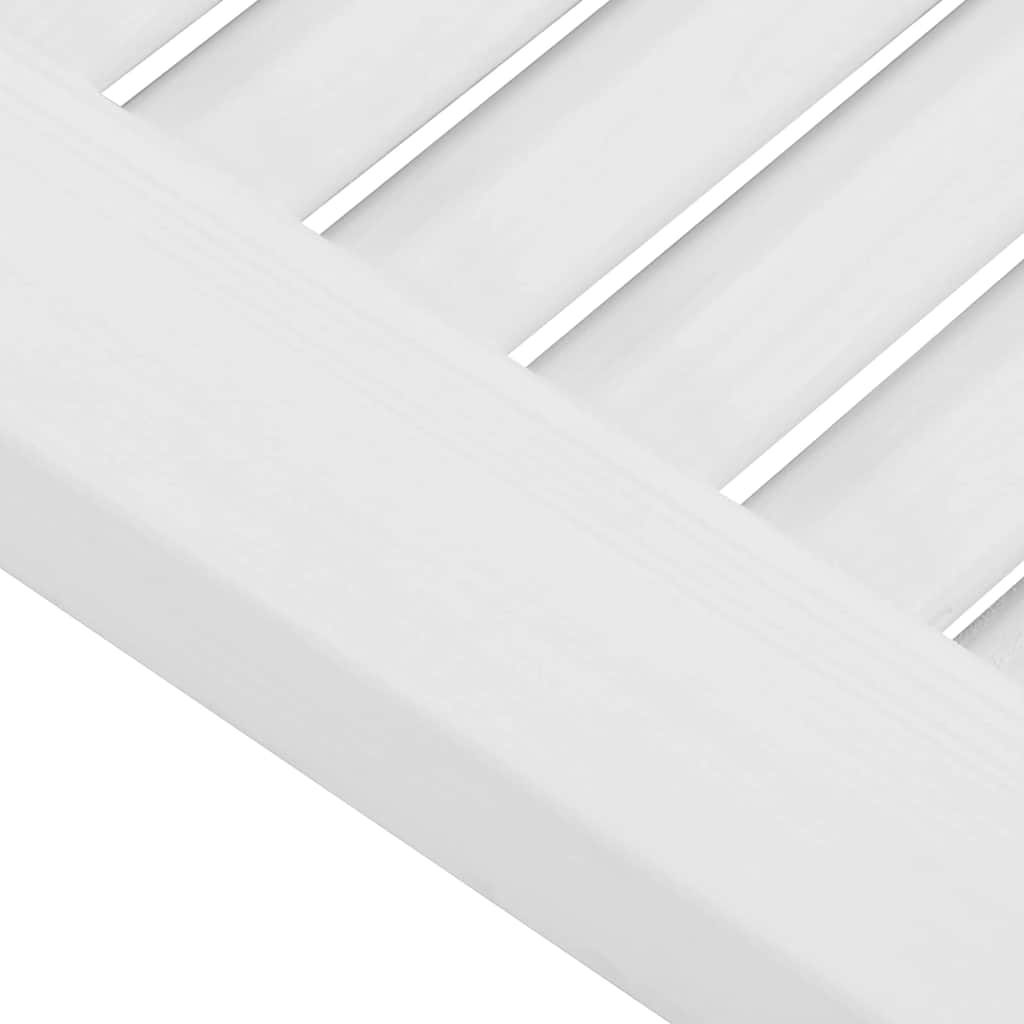 Svingdøre 2-par lameldesign - hvid, 90 x 80 cm, 2 - number 9.