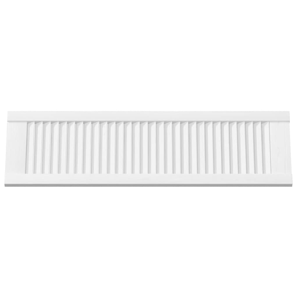 Skabslåge 99x29,5 cm lameldesign - hvid, 99 x 29.5 cm, 1 - number 5.