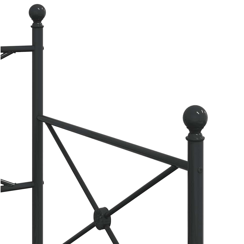 Daybed uden madras stål - sort, 90 x 190 cm, med udtræk - number 10.