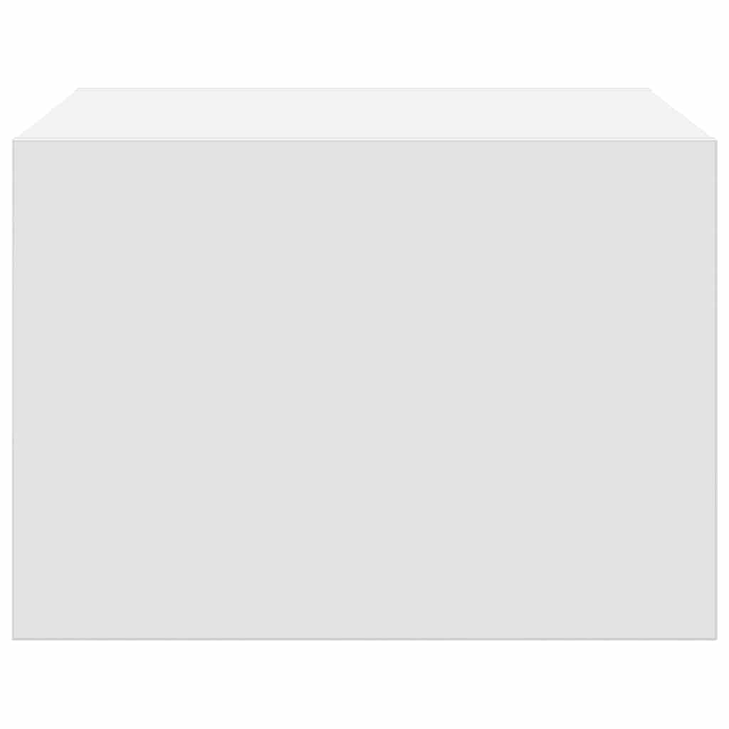 Szafka nocna wisząca z oświetleniem led - biała - number 8.