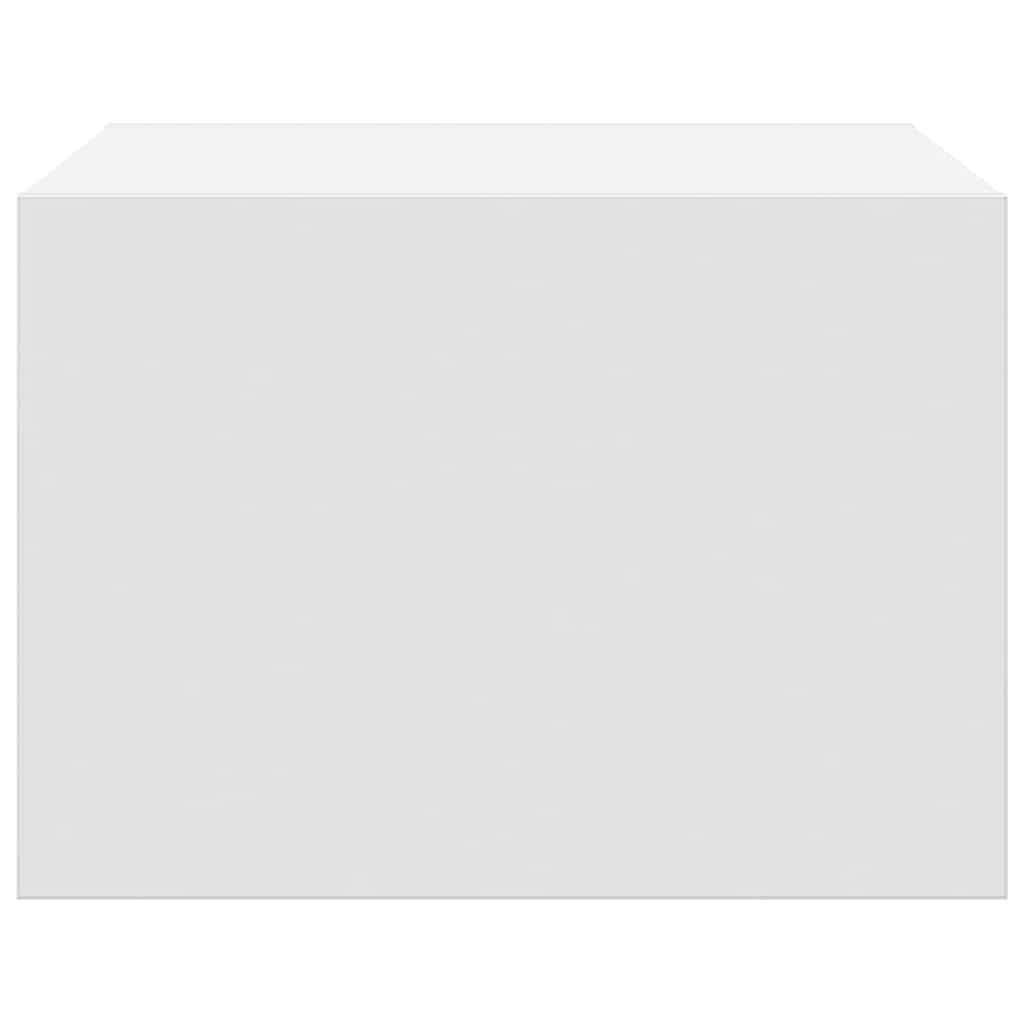 Nástěnné noční stolky 2 ks. s led světly - bílá - number 8.