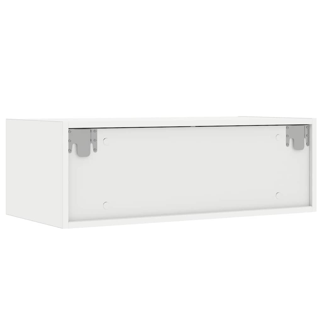 Szafka rtv z oświetleniem led 75x35,5x25 cm - biała, 75 x 35,5 x 25 cm (szer. x gł. x wys.), 35 x 28,5 x 19 cm (szer. x gł. x wys.) - number 9.