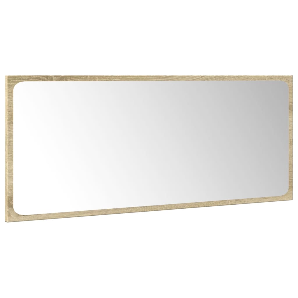 Baderomsmøbelsett 4 deler konstruert tre - sonoma eik, 90 x 38,5 x 46 cm + 30 x 30 x 80 cm, 1 - number 4.