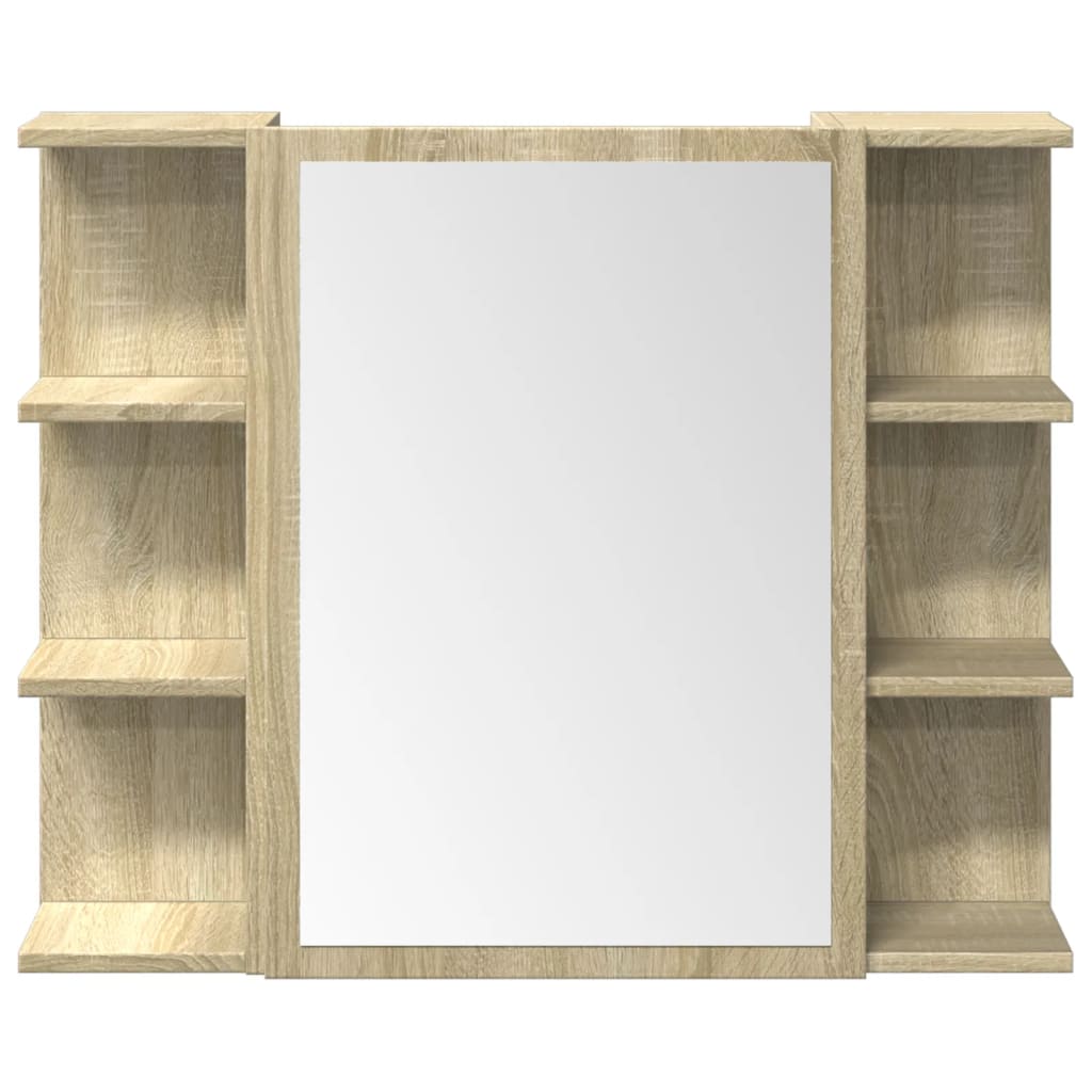 Zestaw mebli do łazienki 3 części drewno klejone - dąb sonoma, 1 - number 5.