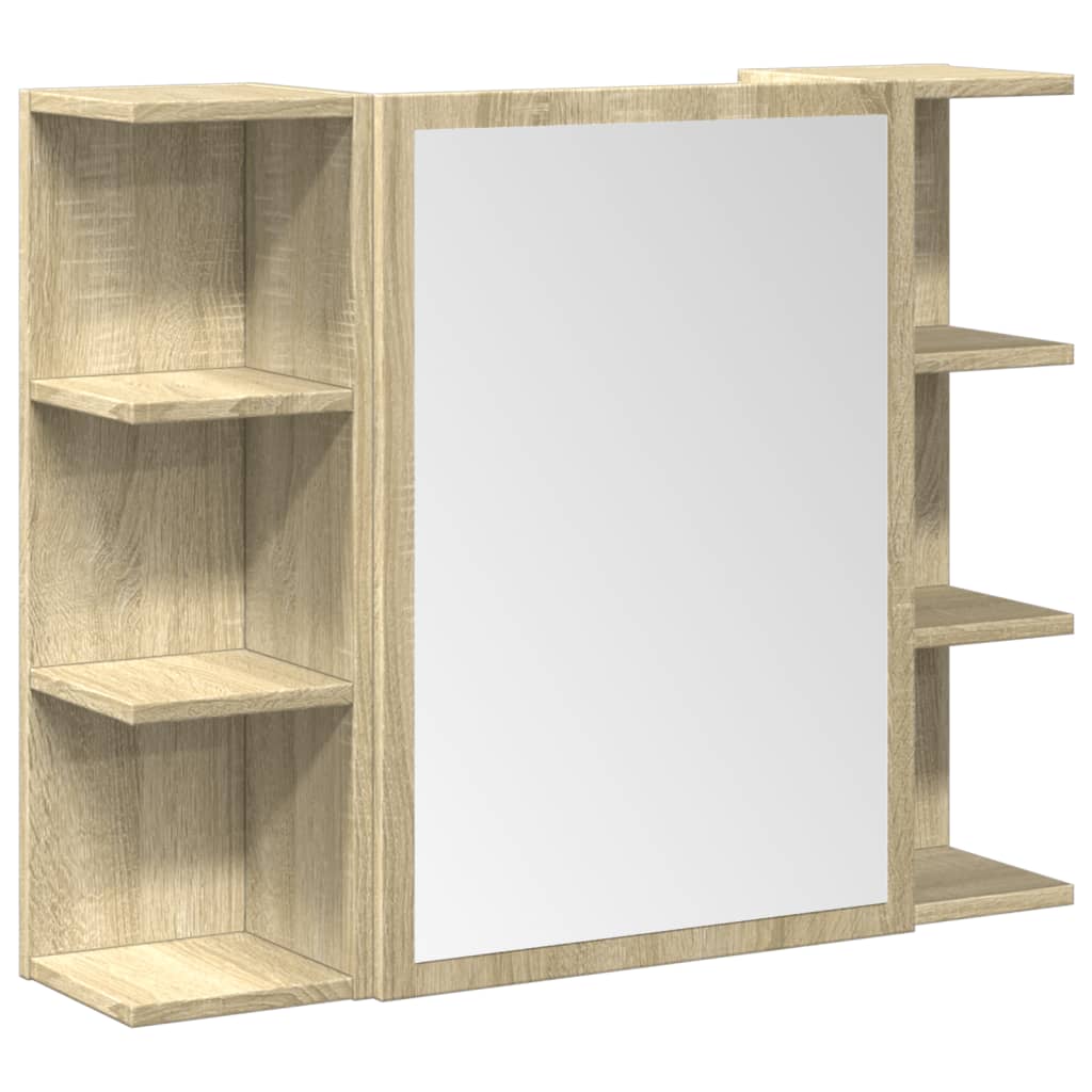 Zestaw mebli do łazienki 3 części drewno klejone - dąb sonoma, 1 - number 4.