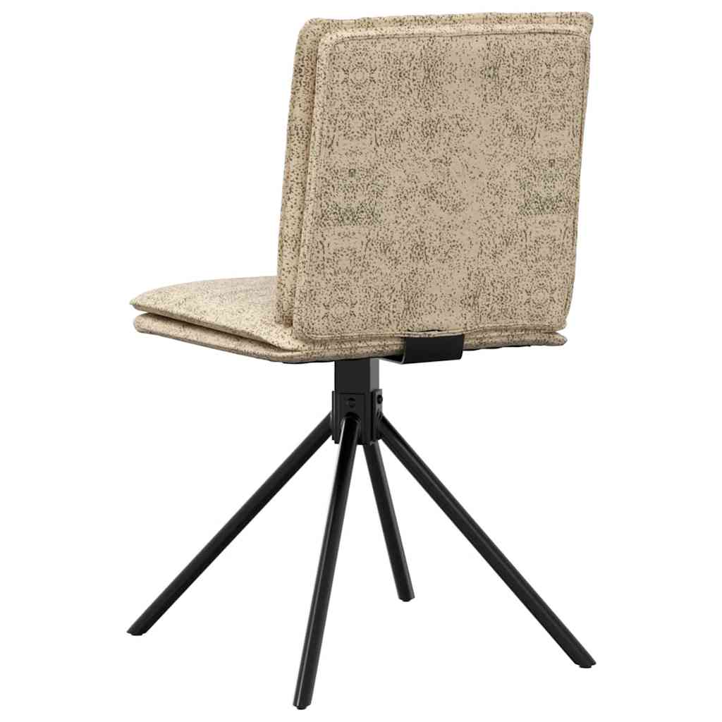 Spisebordsstol lysegråt imiteret ruskindslæder - number 6.