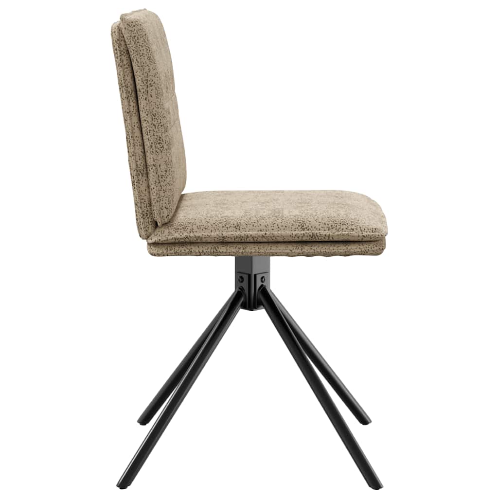 Spisebordsstol lysegråt imiteret ruskindslæder - number 5.