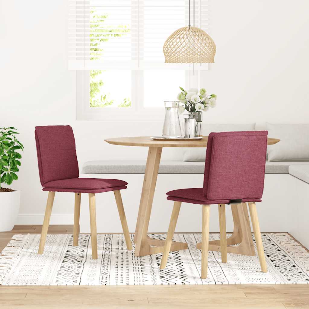 Krzesła stołowe do jadalni komputery. tkanina - wino czerwony, 2 - number 2.