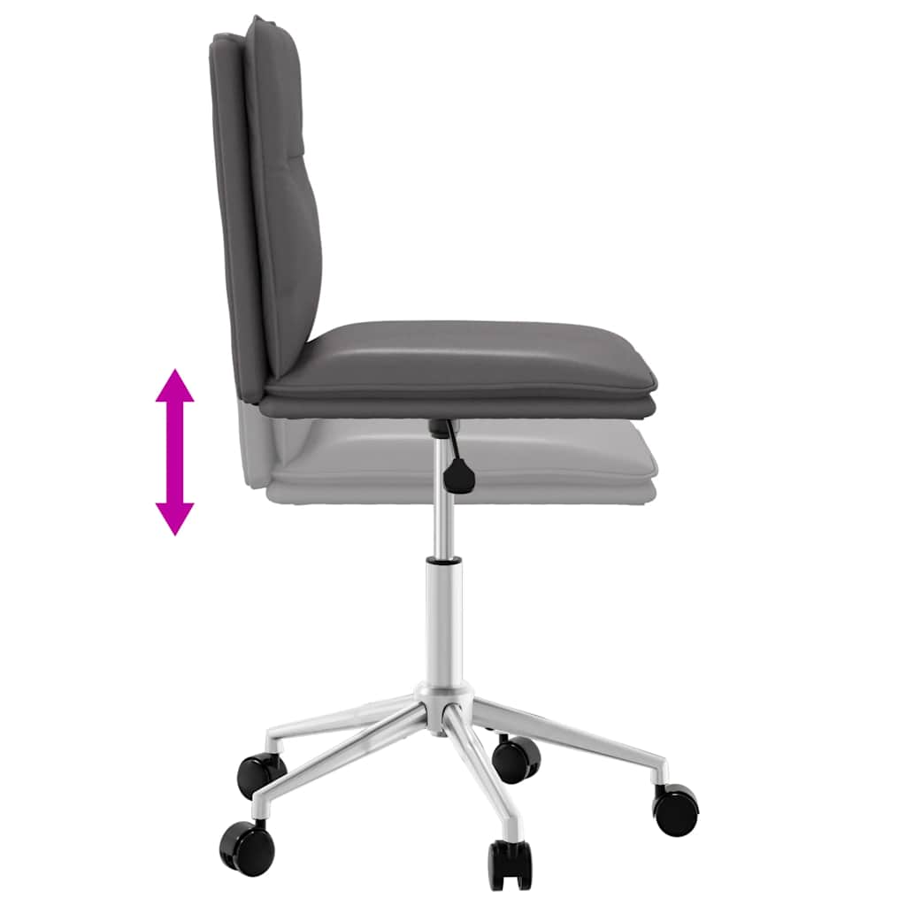 Krzesło jadalne sztuczna skóra - szara, 1 - number 6.