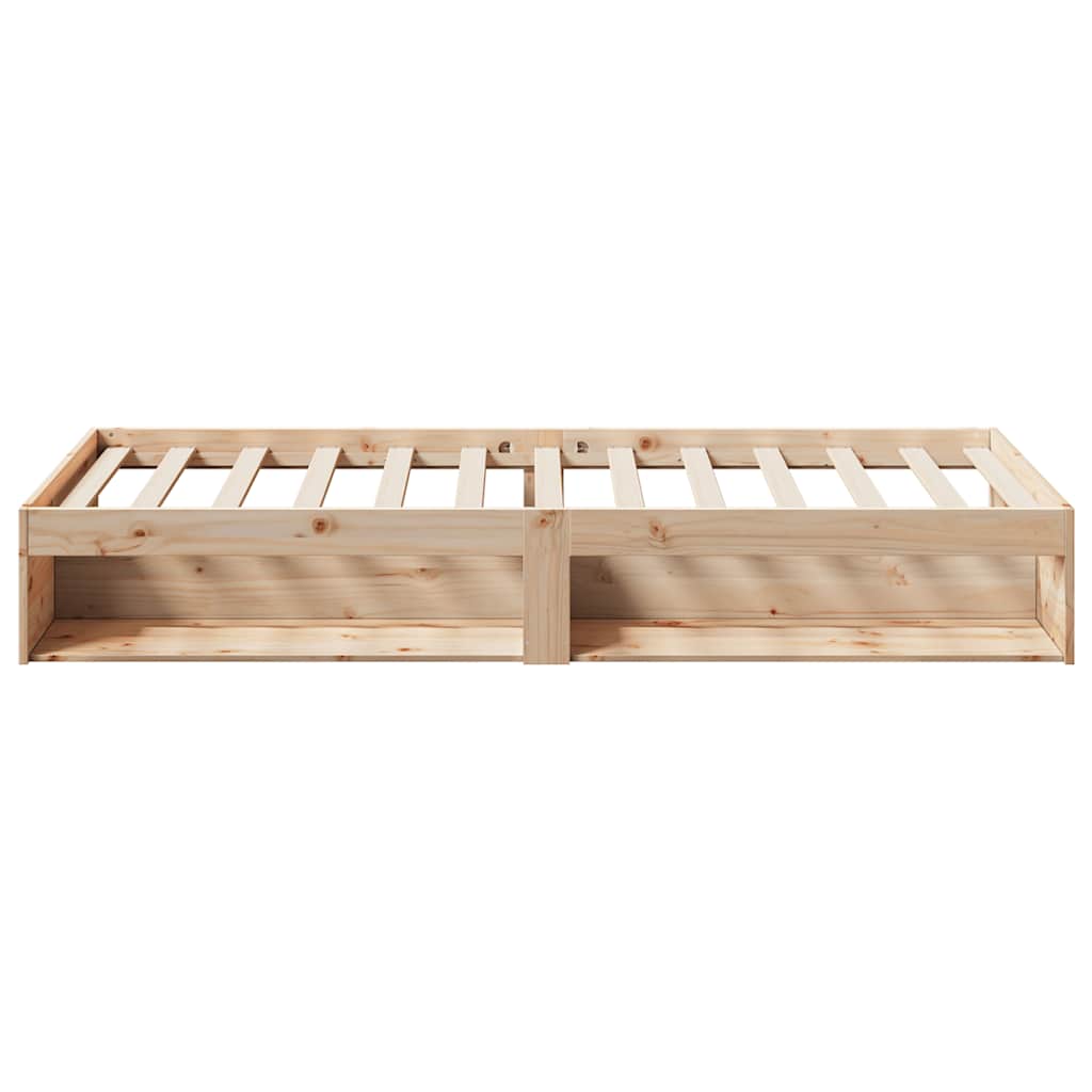 Daybed uden madras massivt fyrretræ - naturfarvet, 90 x 190 cm - number 6.