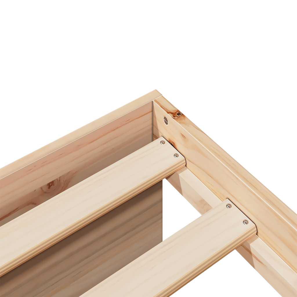 Daybed uden madras massivt fyrretræ - naturfarvet, 90 x 190 cm - number 9.