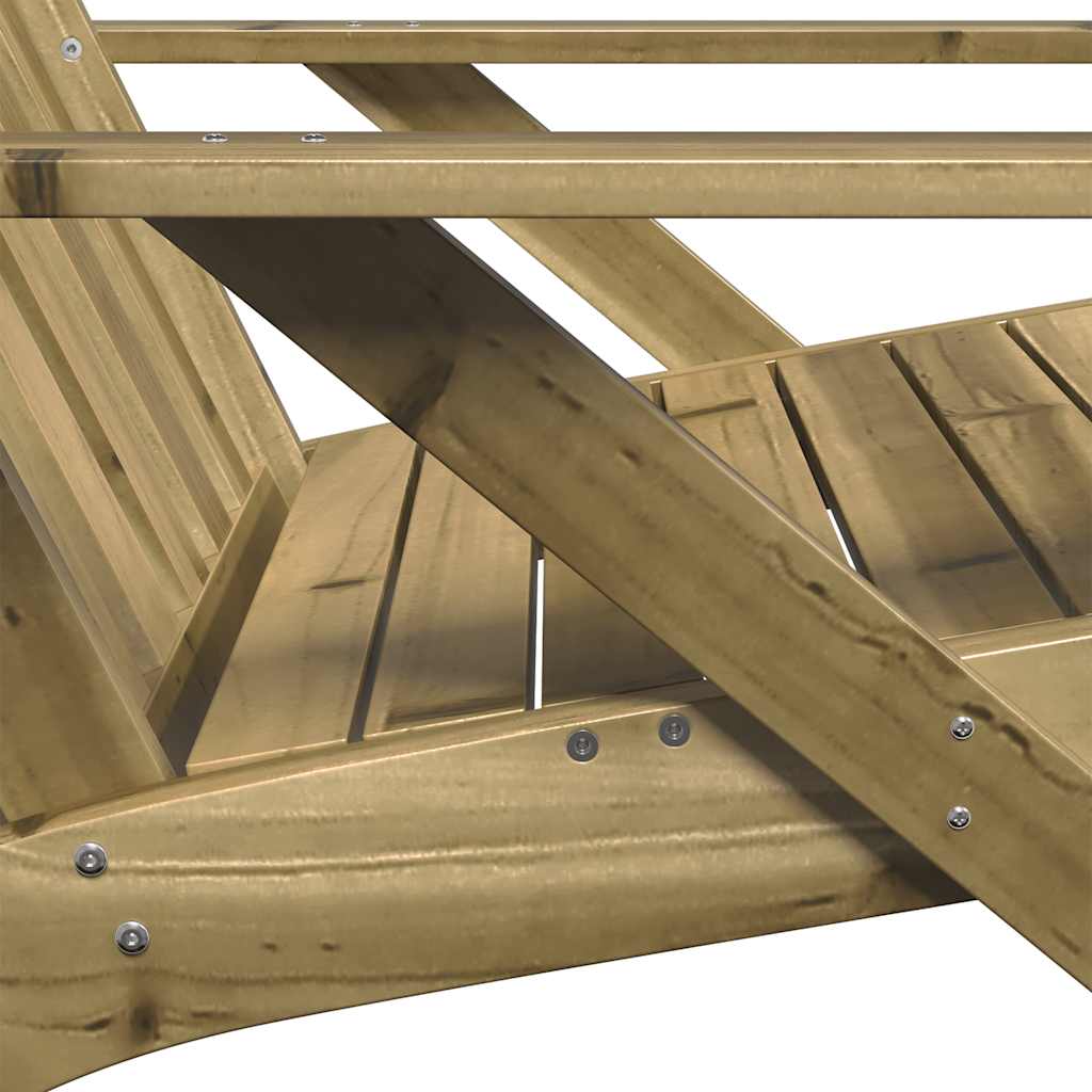 Adirondack-havestole 2 stk. 75x77x77 cm imprægneret fyrretræ - number 7.