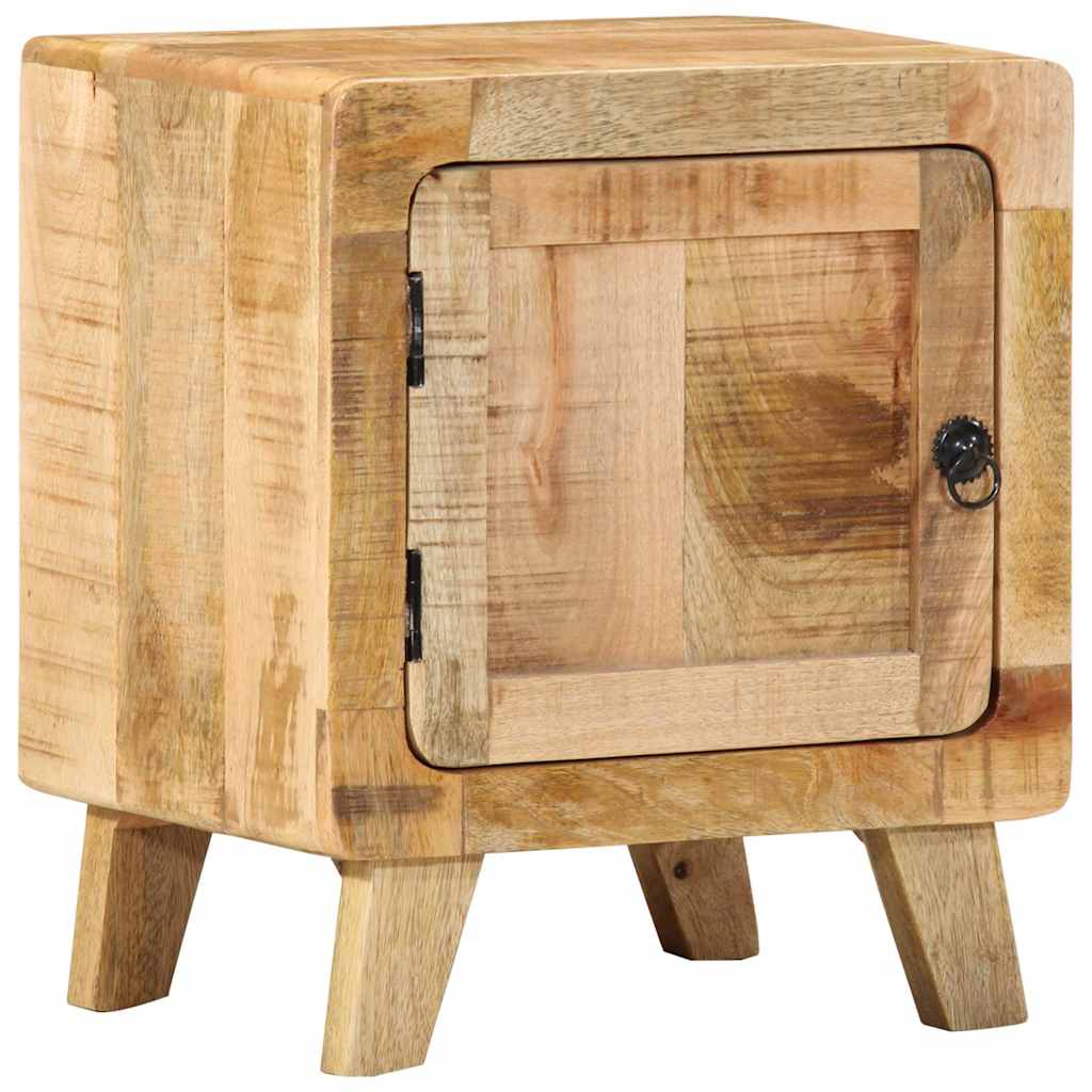 Stolik nocny 40x32x46 cm lite drewno mango surowe - number 11.