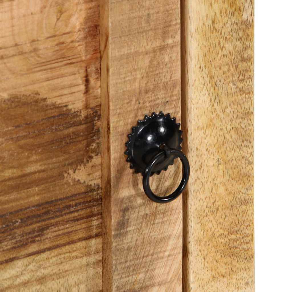 Stolik nocny 40x32x46 cm lite drewno mango surowe - number 7.