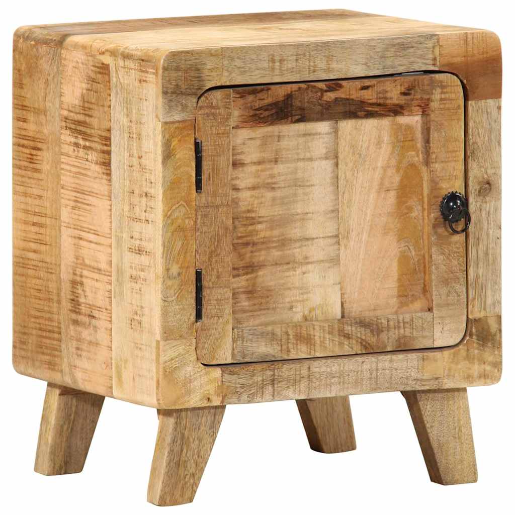 Stolik nocny 40x32x46 cm lite drewno mango surowe - number 10.