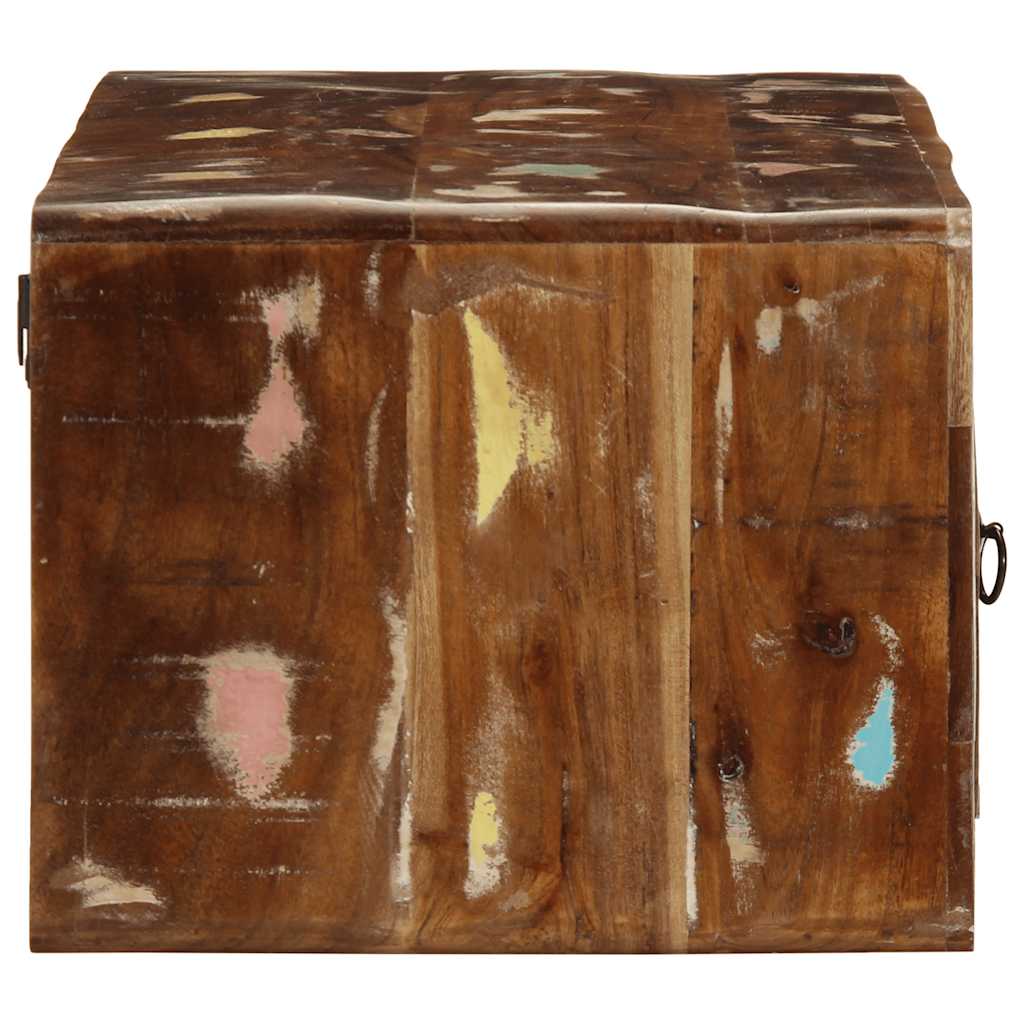 Væghængt tv-skab 100x32x25 cm massivt genbrugstræ - number 3.