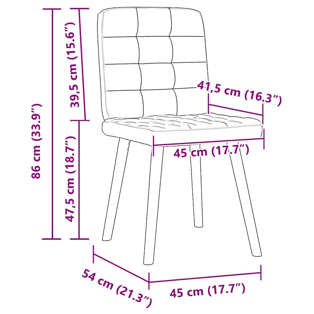 Spisebordsstole stk. stof - blå, 2 - number 9.