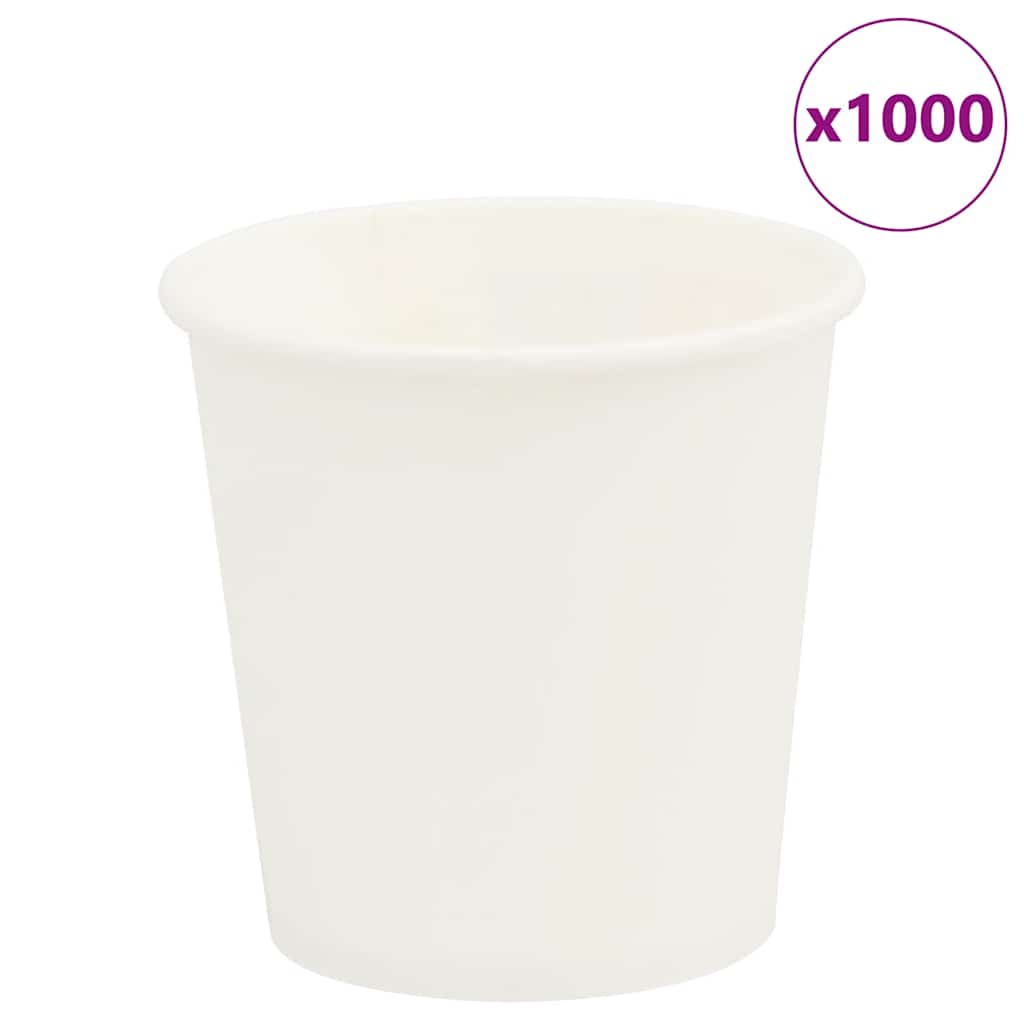 Papirnate šalice za kavu 1000 kom. 4 oz 100 ml bijele boje - number 1.