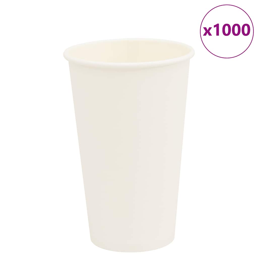 Papirnate šalice za kavu 1000 kom. 16oz bijela - 1400 ml - number 1.