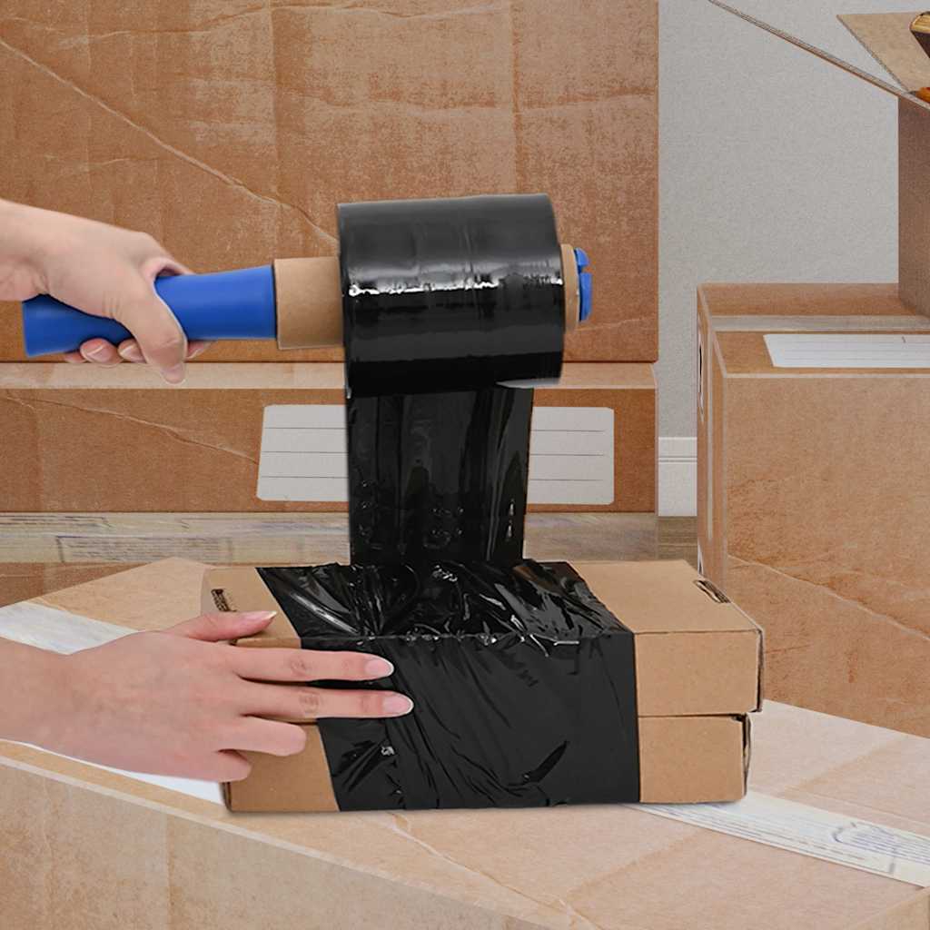 Film estirable 10 uds 23 µm 10 cm x - negro, 150 m - number 3.