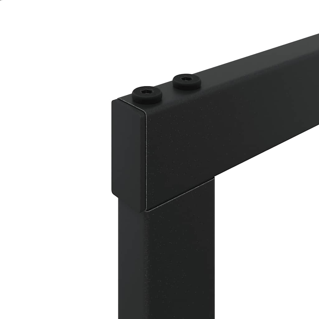 Etagère à bois de chauffage en acier noir - 55 x 30 x 61 cm - number 7.