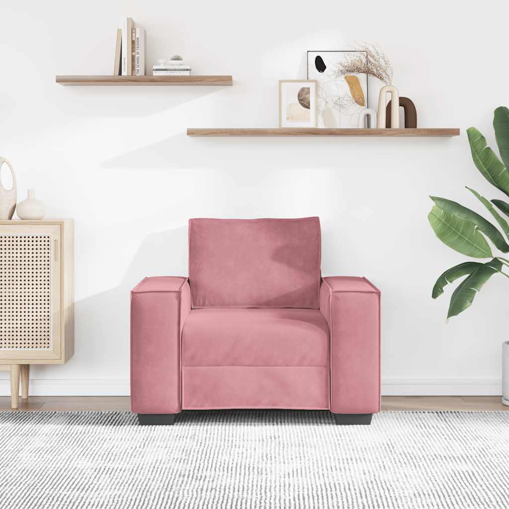 Sofastol 59 cm baršuna - ružičasta, 99 cm - number 3.