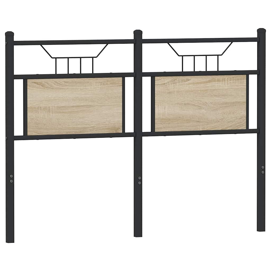 Sengekraft konstruert tre og stål - sonoma -eg, 120 cm, 1 - number 6.