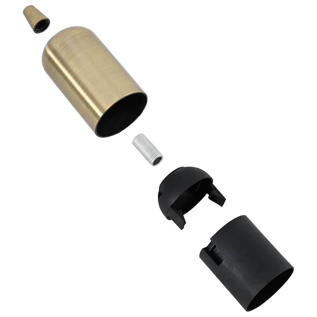 Lamp holders 2 pcs e27 - bronze, 41 x 86 mm - number 7.